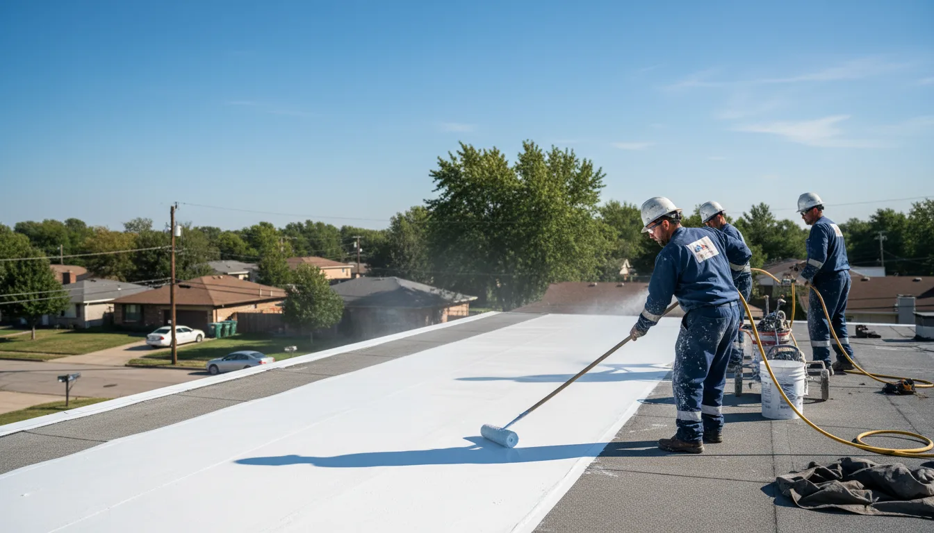 Commercial roof coating in Blanket, TX near me